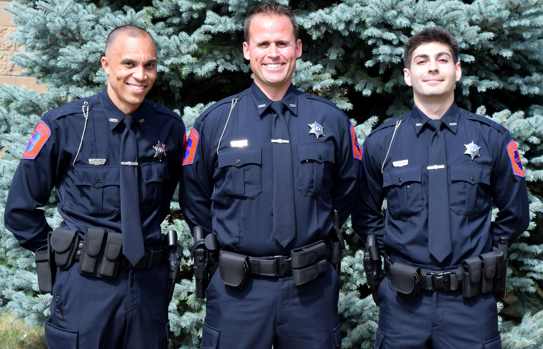 Officers Christopher Williams, Michael Mitrou and Mohamed Alsaqri.