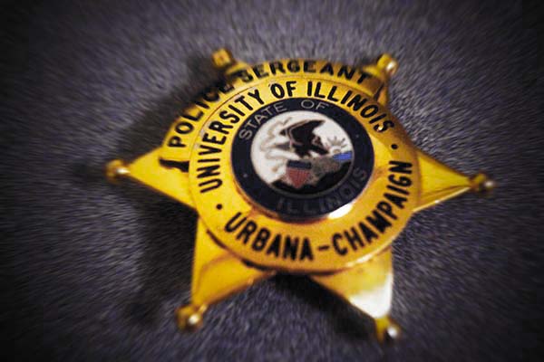 University of Illinois Police badge.