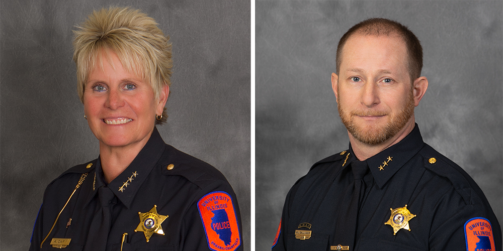 Side-by-side professional headshots of Chief Cary and Deputy Chief Ballinger